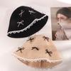 Sun Protection Sunscreen Fisherman Hat Sunshade Women's Sun Hat Sweet Bow Straw Hat  Women
