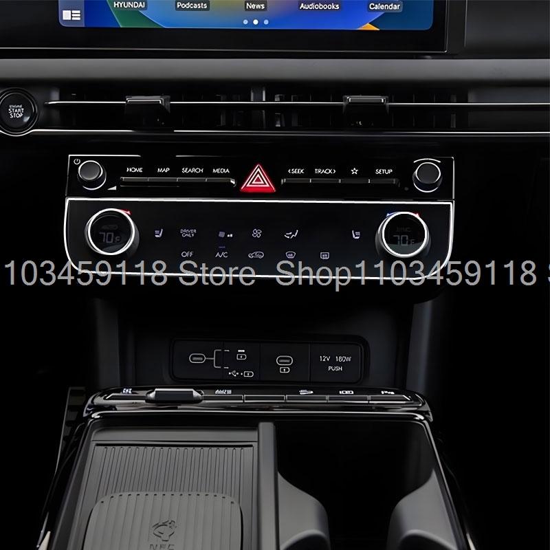 Tempered Glass Screen protector film For Hyundai Tucson/Hyundai Santa Cruz 2025  air conditioner Climate climate controls прозрачный