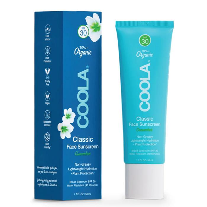 

Coola Classic Face Organic Sunscreen Lotion Cucumber Spf30 50ml
