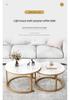 Nordic Light Coffee Table: Simple and Stylish Living Room Piece for Small Apartments