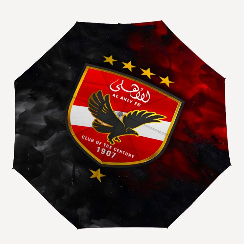 1pc Al Ahly FC Umbrella, Sun Protection, And UV Shielding. It Has Eight Sturdy Ribs for Outdoor Use And Perfect As a Holiday Gift