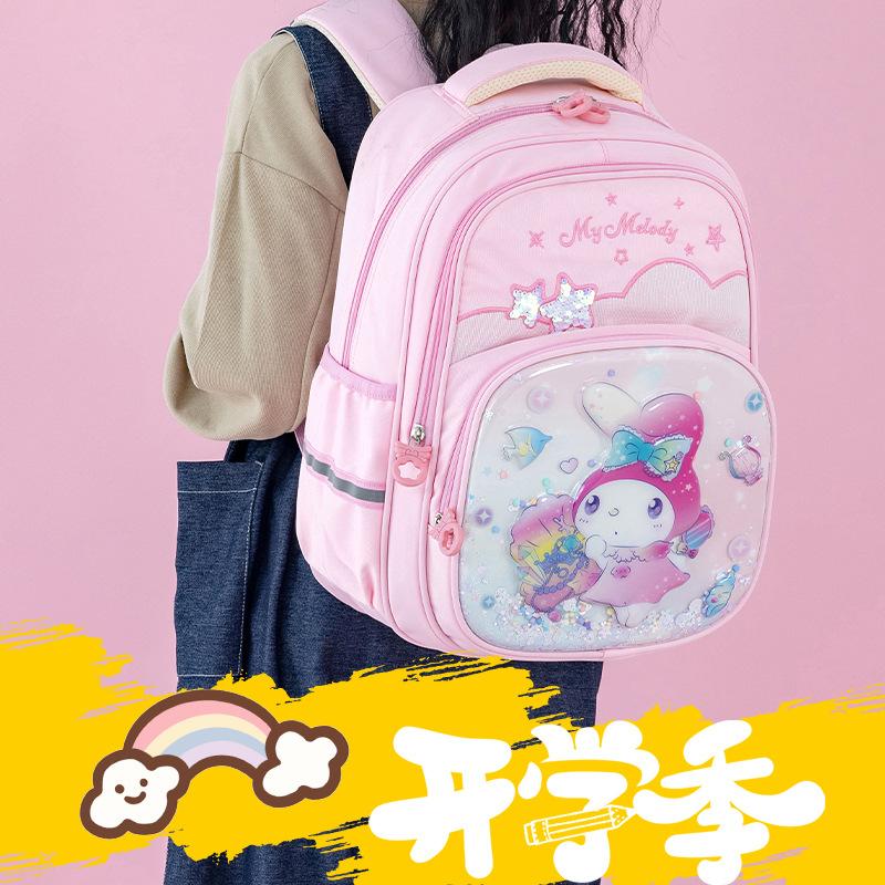 Elementary School Bag 1st To 3rd Grade Spine Protection and Burden Reduction Girl Lightweight Cartoon Cute Children's Backpack