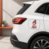 Yousheng Car Sticker, Waterproof Self-adhesive PVC No Trace Auto Decal, Realistic Girl Pattern Funny Sticker for Fuel Tank Caps Windows Luggage