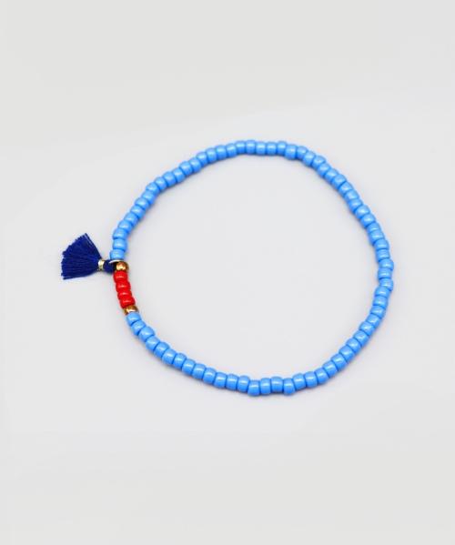 Bonbeau Ethnic Color Tassel Beads Bracelet, Accent Bead Bracelet, 6 Colors