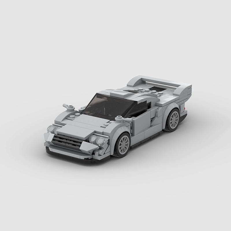 Technical Speed Car MOC City Racing Car Rally Building Blocks Bricks Set Retro Ornament Diy Toys For  Kid Adults Birthday Gifts