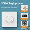 Wandmontage-Ventilatorregler Stufenlose Geschwindigkeitsregelung Schalter 86er Typ Unterputz-Geschwindigkeitsregler für Deckenventilator