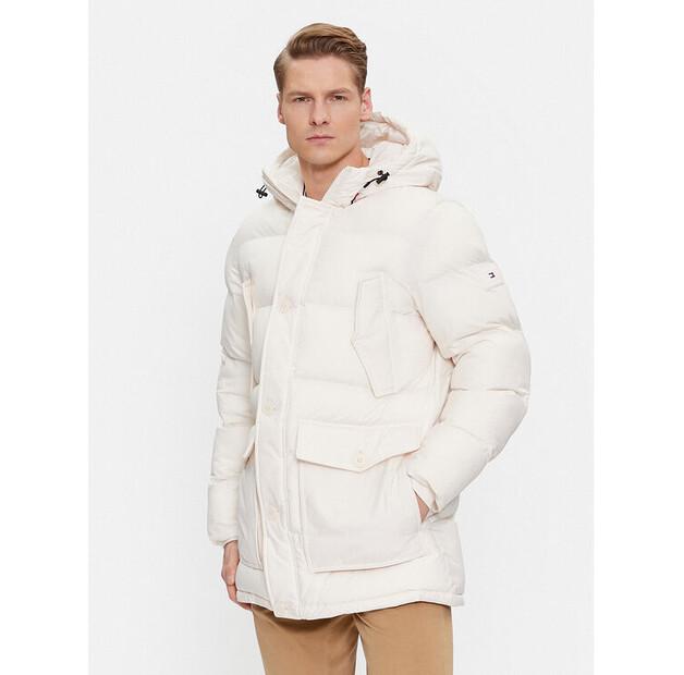 Winter Jacket Tommy Hilfiger Essential Rockie MW0MW33961, White, Standard Fit