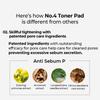 NUMBUZIN No.4 Pore Zero Peeled Egg Toner Pad 190ml / 70 pads, permite purificar os poros e limpar a pele do excesso de sebo de uma só vez.