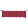 Garden Bench Cushions 2 Pcs Burgundy 180 X 50 X 7 Cm Oxford Fabric