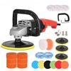 1400W Portable Multifunctional Electric Polisher Handheld Waxing Machine Household Car Flat Polishing Power Tool