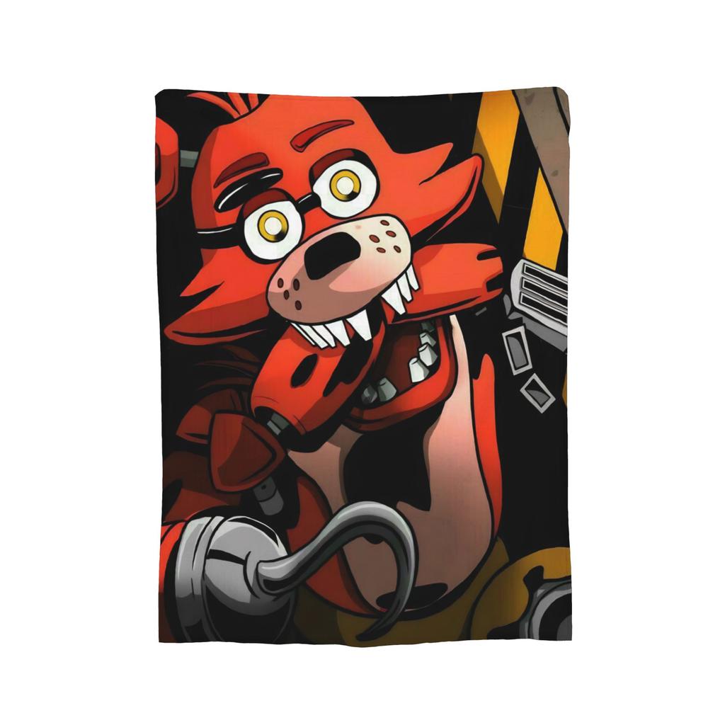 FNAF At Freddys Blanket Fleece Printed Breathable Super Warm Throw Blankets for Bedding Outdoor Bedspreads