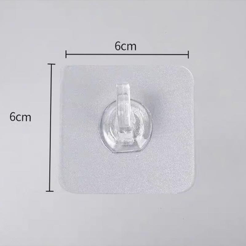 LIEI Punch-Free Transparent Double Hook