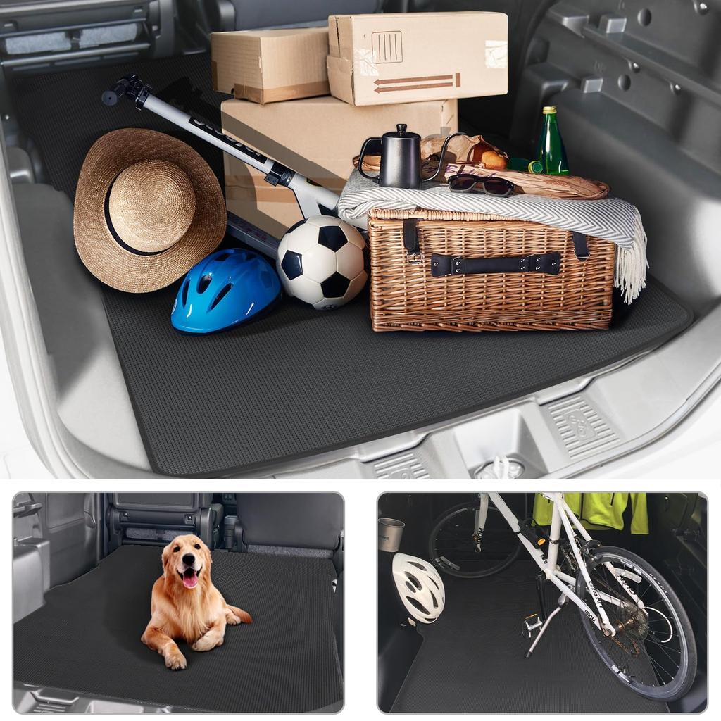 BUYFULL Spacia Base Luggage Mat mk33v Trunk Mat with Easy to Compatible with Toyota Spacia Base and later Velcro, Lightweight, Rollable, Store,
