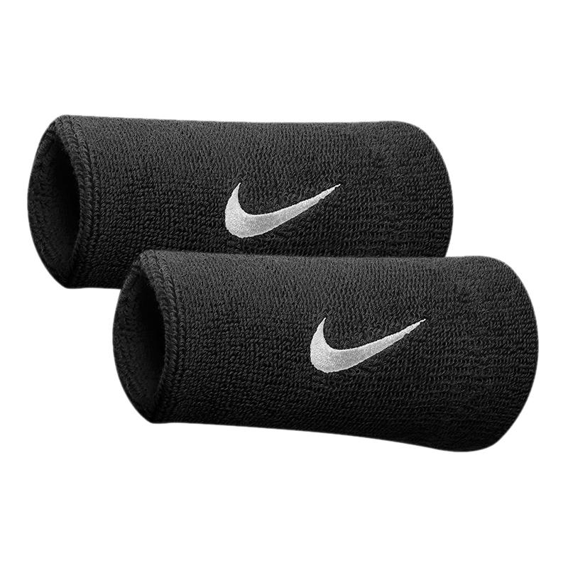 Nike Swoosh Sports Long Wrist Brace Breathable Protective Black White AC2287-639