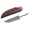 Large Damascus Steel Household Fixed Blade Knife Billets DIY Semi-finished Blanks Utility Knife with Copper Sheet
