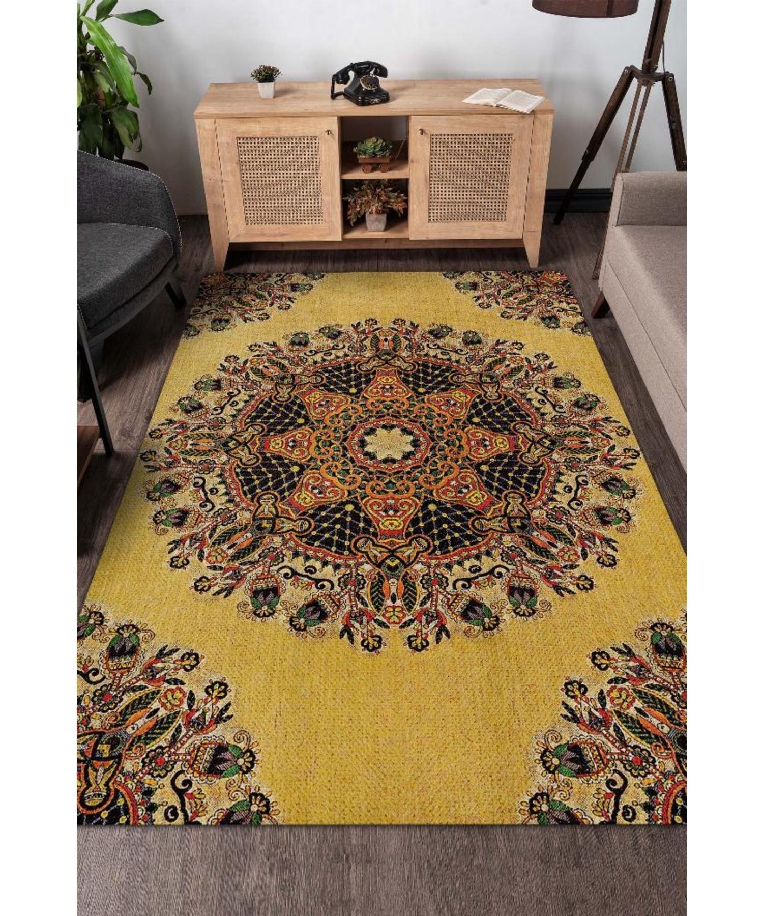 

Illumination Cotton Woven Based Washable Decorative Carpet