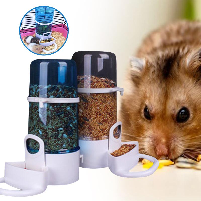 Buy Hamster Automatic Feeder Pet Parrot Hedgehog Squirrel Bird Feeding Bowl Feeder at affordable