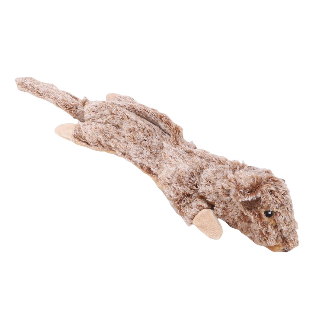 Dog Plush Squeaky Toy Wearproof Bite Proof Teeth Cleaning Pet Puppy Chew Toy Cute Animal Style Groundhog