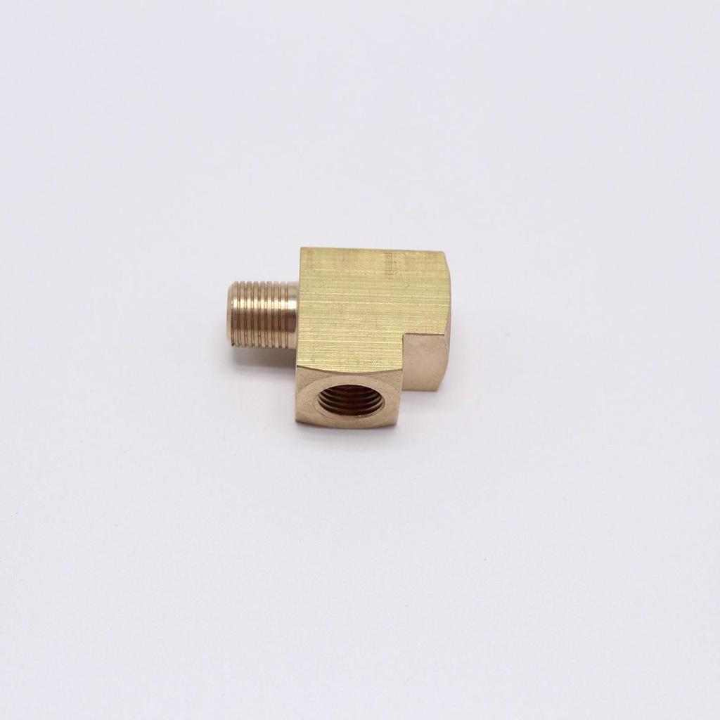 Universal Brass Oil Pressure Sensor Tee Adapter M10x1mm Metric Fitting for Vehicle Oil Switch Indicator Accessories