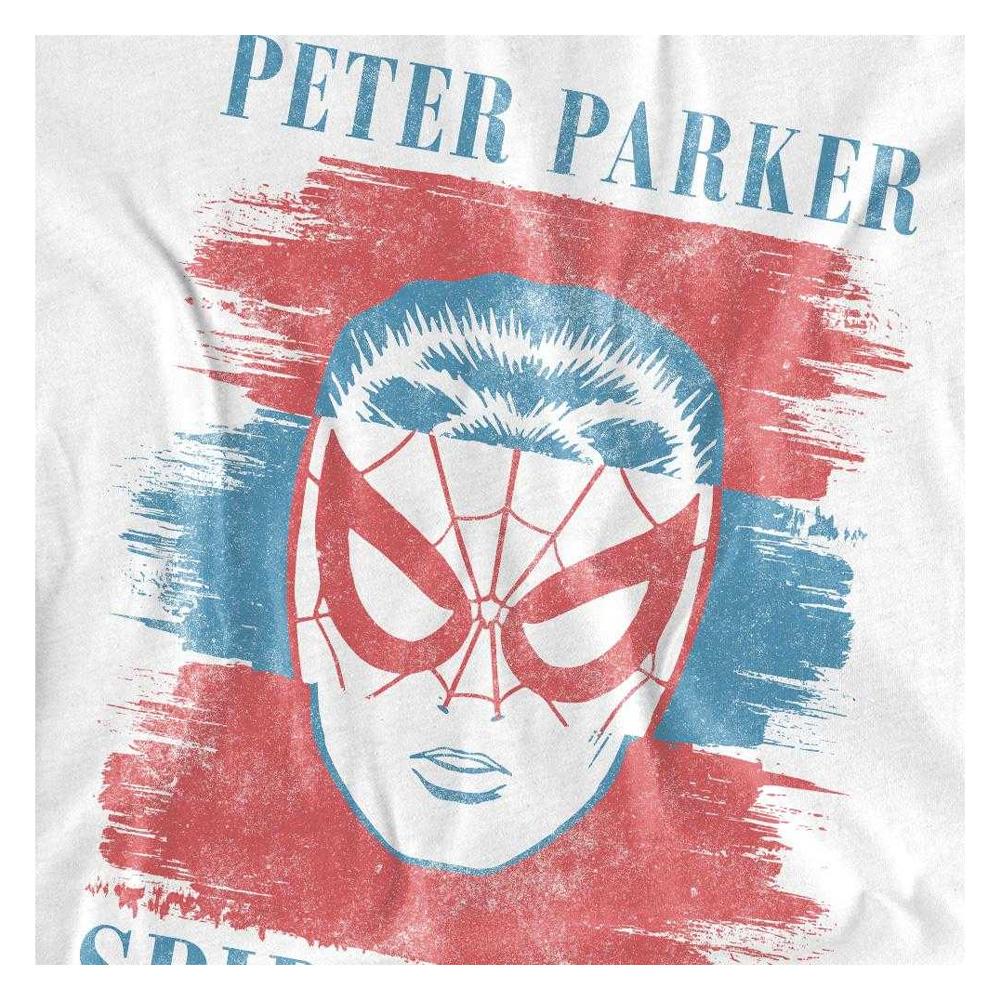 Spider-Man Womens/Ladies Peter Parker Stripe T-Shirt