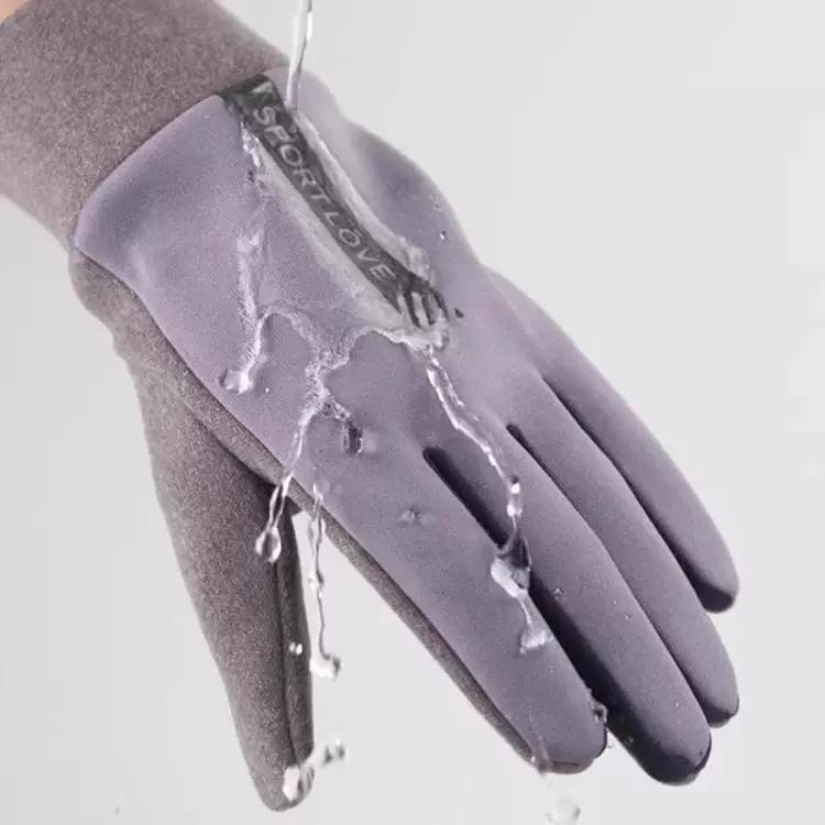 Winter Ski Gloves with Touch Screen, Fleece-Lined, Thickened, Warm, Waterproof, Windproof, Anti-Slip, Outdoor Rainproof for Cycling