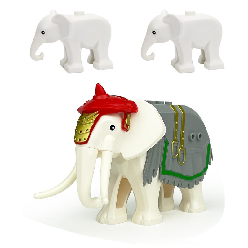 MOC Urban Zoo Model Farm Scene Building Block Accessories Owl Sheep Wolf Pig Flamingo Elephant Camel Children Brick Toy Gift R69