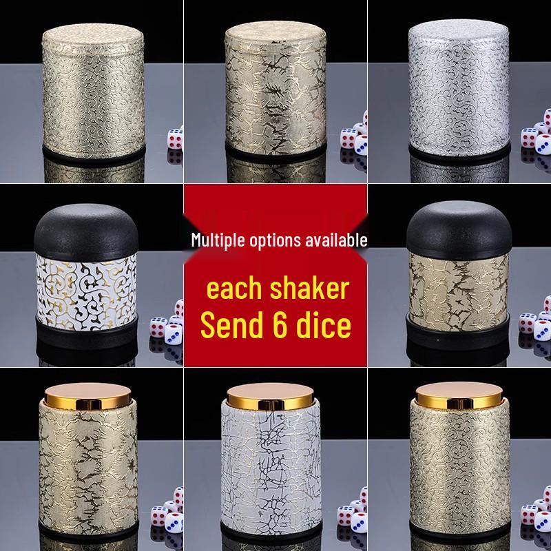 High-Grade Leather KTV Dice Shaker Cup for Bars and Nightclubs
