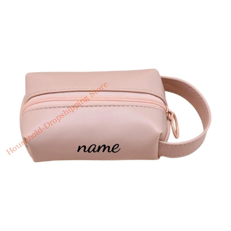 Large Capacity Portable Cosmetic Organizers Waterproof PU Polyester Travel Jewelry Pouches Compact Cosmetic Bag 85AD розовый