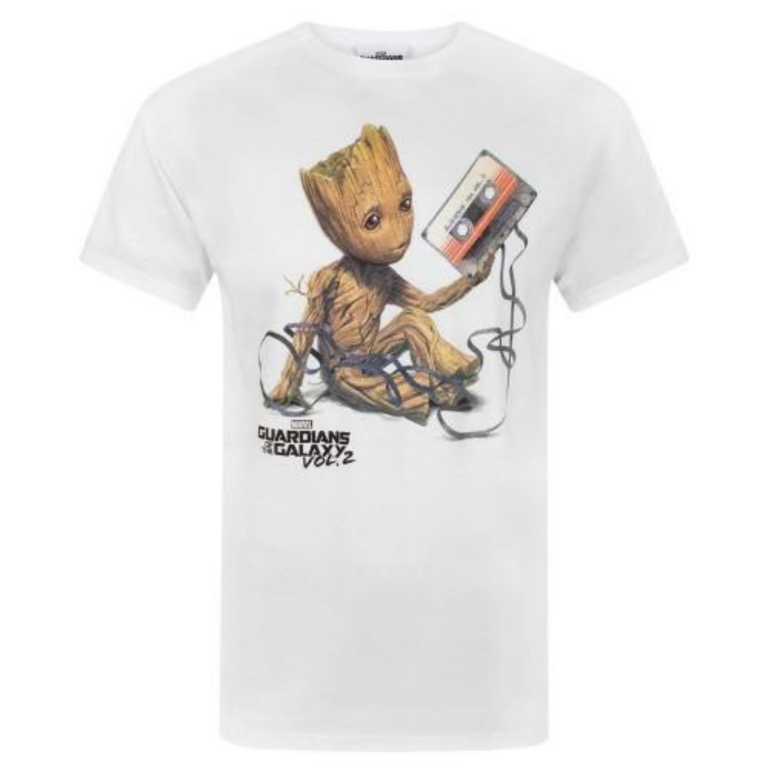 Guardians Of The Galaxy Mens Vol 2 Groot Tape T-Shirt XXXXL