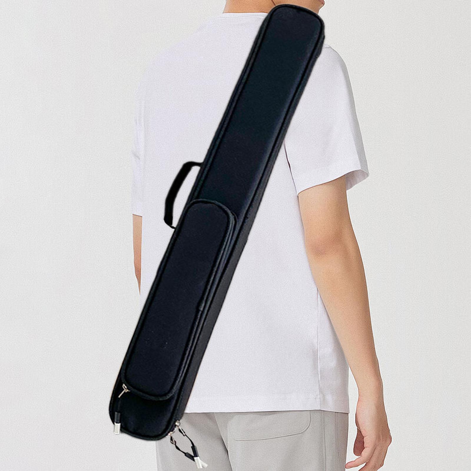 

Billiard Cue Case Pool Cue Bag Billiards Accessories 1/2 Jointed Cue Case Billiard Pool Cue Stick Carrying Bag Pool Cue Pouch чёрный