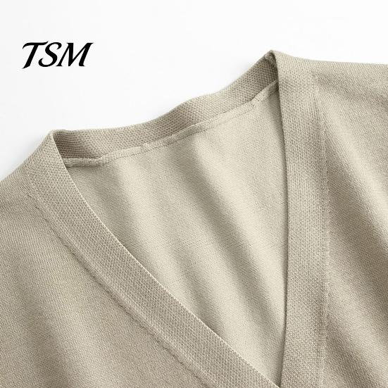 Single-breasted Women Sweater Coat Solid Color Buttons Long Sleeves Casual Autumn Cardigan Soft V Neck Jacket for Daily Wear