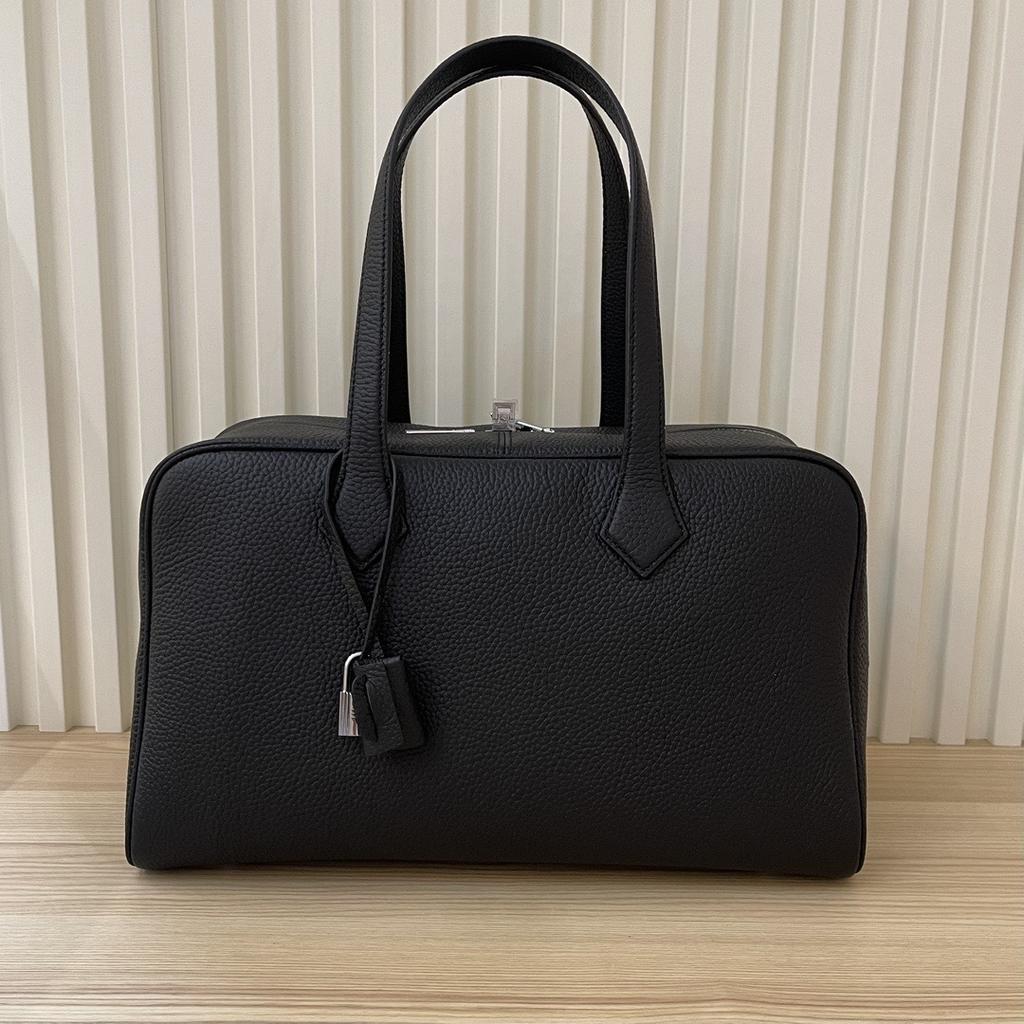 Cross-Border New Style Victoria Large Capacity Preserved Leather Tote Bag Genuine Leather Versatile Handbag Single Shoulder Casual Fashion Womens Bag