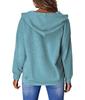 Casual Hooded Long Sleeve Zip Pullover Digitally Printed Womens Sweatshirt Trendy Style Comfortable Loose Fit for Daily & Casual Wear