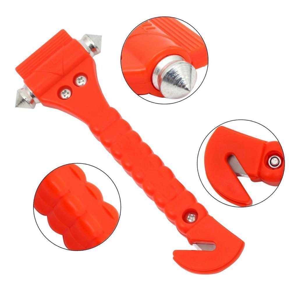 Compact Car Safety Hammer: Emergency Window Breaker and Self-Rescue Tool.
