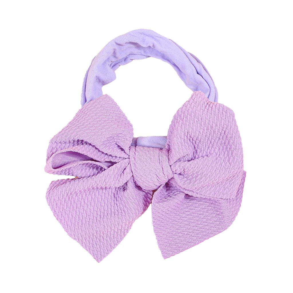 5inch Fabric Hair Bows for Baby Headbands Elastic Soft Newborn Headbands for Baby Girls Children Turban Infant Hair Accessories
