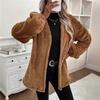 2025 Cropped Teddy Coatigan - Plush Shearling Cardigan Jacket W/ Snap Closure, French Girl Luxe Layer for Cafe Core & Apres-Ski
