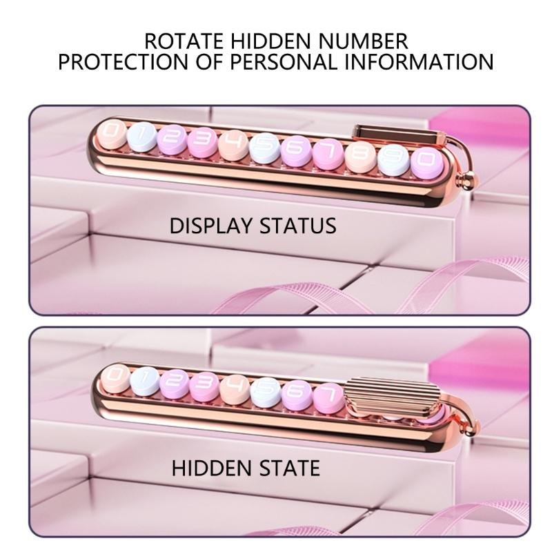 Easy To Install Quick Change Temporary Car Parking Marker Park Number Plate Display with Fashion Designs for City Use