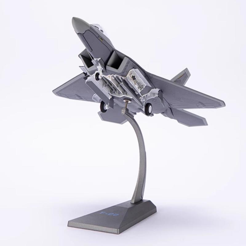 Aircraft Model 1: 72 F22 Stealth Fighter Alloy Model American F22 Raptor Simulation Finished Military Model Pendulum Gift