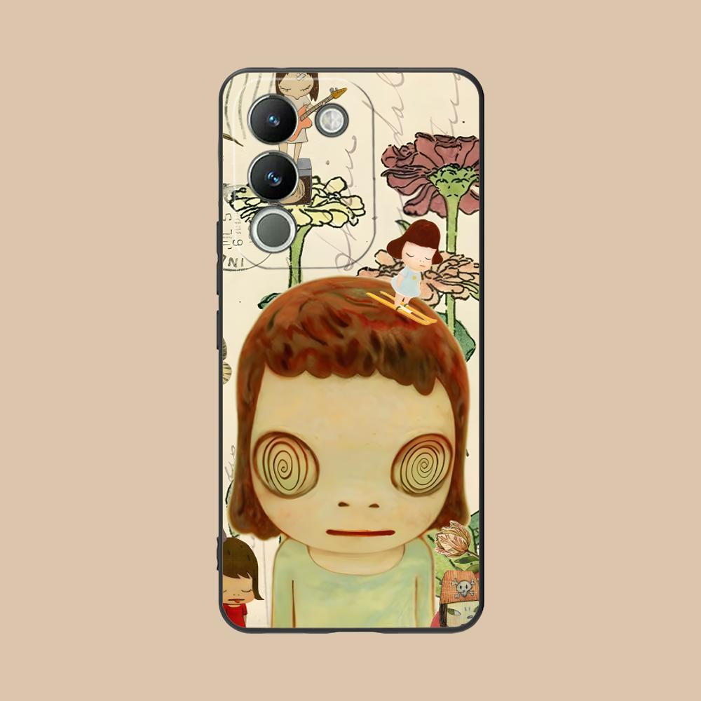Anime Yoshitomo Nara Phone Case for VIVO V60 V50 V40 V30 V29 V27 V25 V23 Pro Lite 5G Colorful Printing Cover Pretty Luxury Cover