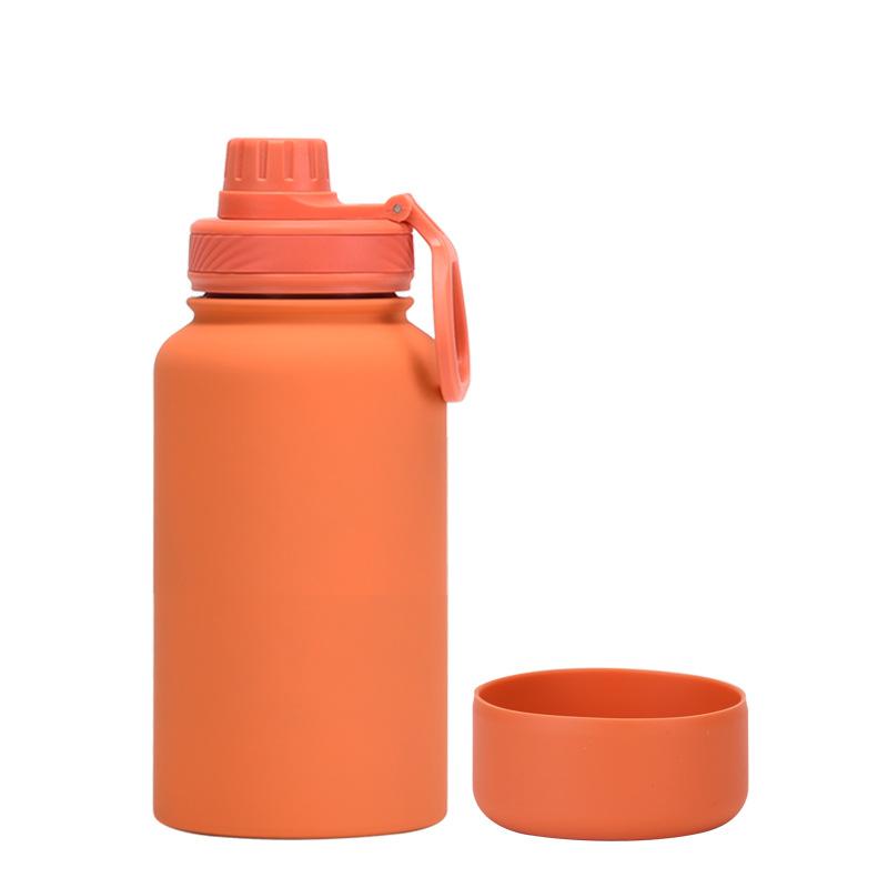 650Ml Stainless Steel Thermos Cup Non-Slip Outdoor Portable Water Cup Simple Wide Mouth Sports Kettle