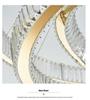 Post-Modern Light Luxury Crystal Chandelier for Living Rooms and Hotel Lobbies