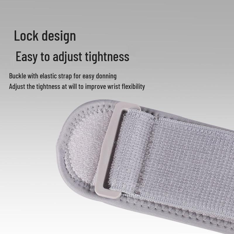 Adjustable Elastic Tennis Elbow Support with Shock-Absorbing Pad