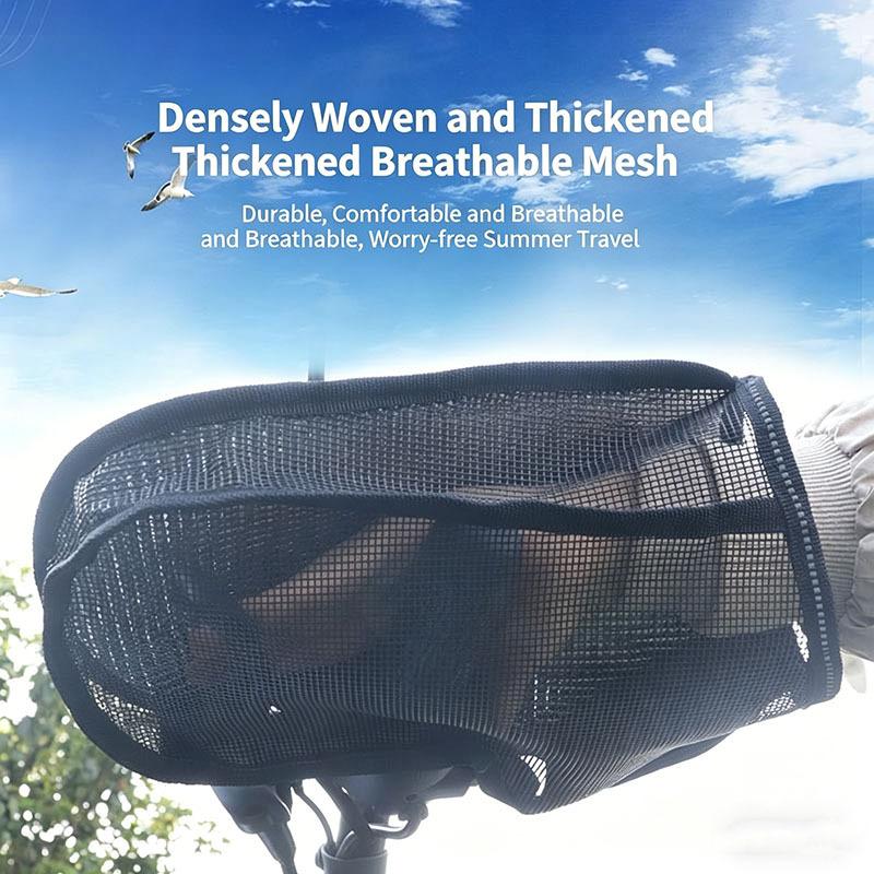 1pair Summer Motorcycle Handlebar Muffs Sun Protection Gloves Breathable Waterproof Oxford Cloth Mesh Riding Motorcycle Gloves