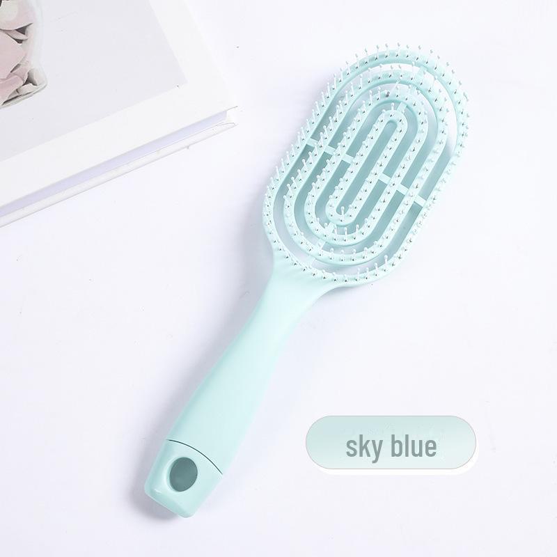 

Эластичная ребристая симпатичная портативная расческа для волос и массажа для девочек OPP Packaging