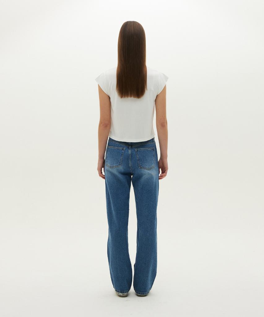 Meuameu Vintage Wide Denim Pants