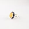 Yellow Cat's Eye Gemstone 925 Sterling Silver Jewelry Handmade Birthday Ring RR-62-41