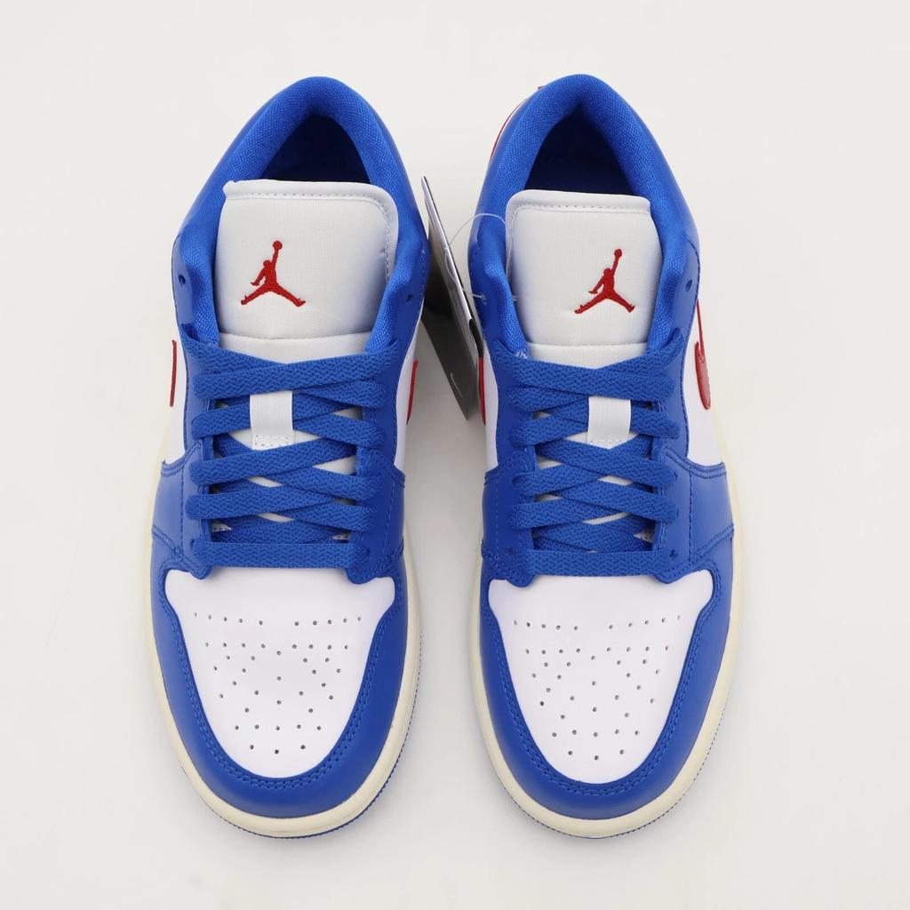 DC0774-416 Nike Air Jordan 1 Low Sport Blue Gym Red Sail White (Women's)
