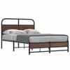 VidaXL Bed Frames Without Mattress 120x190 Cm Brown Oak 4100479