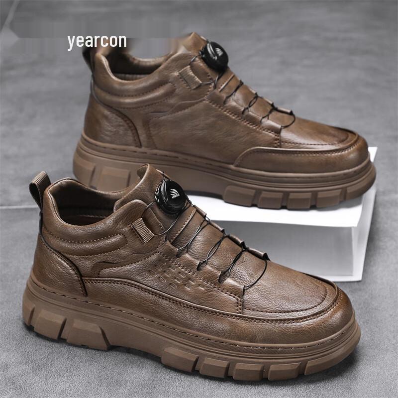 Yearkang Men s Casual Martin Boots with BOA Closure 42