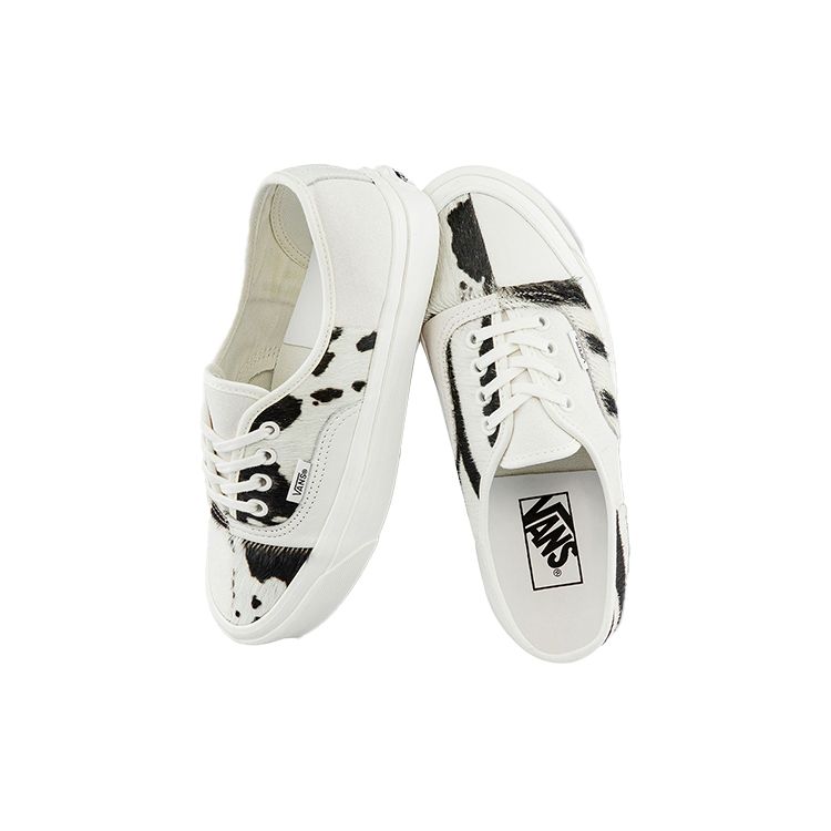 Vans Style 44 Cow Print Low Top Skate Shoes Unisex Sneakers White Black VN0A54F9AXI